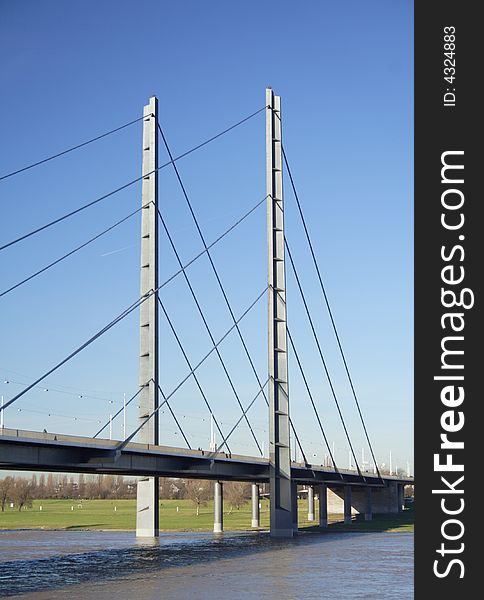 A bridge and a pram in DÃ¼sseldorf, Germany