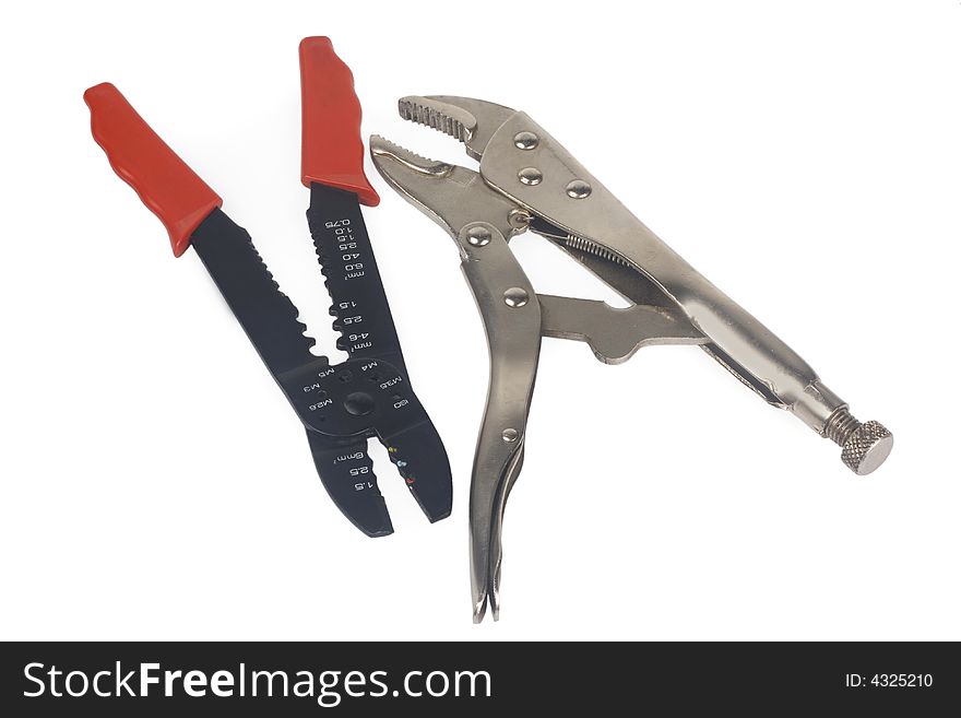 Pliers isolated on white background