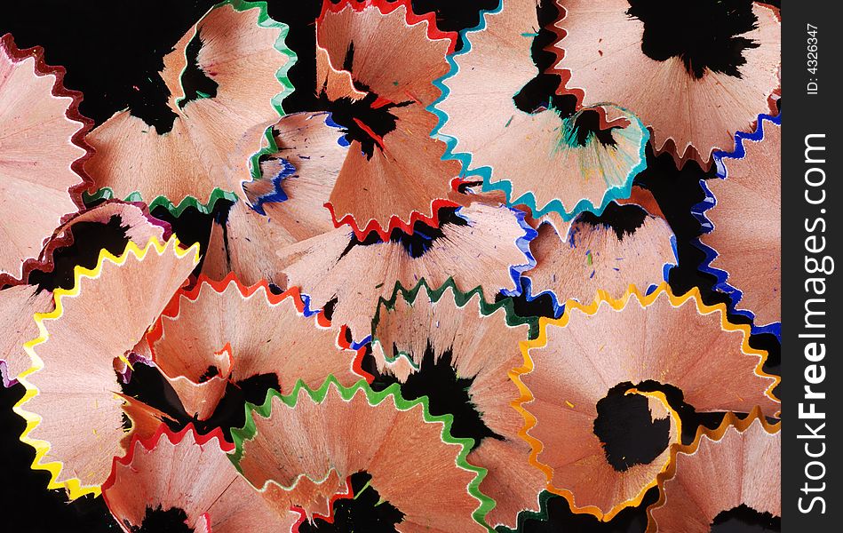 Colored Pencil Shavings