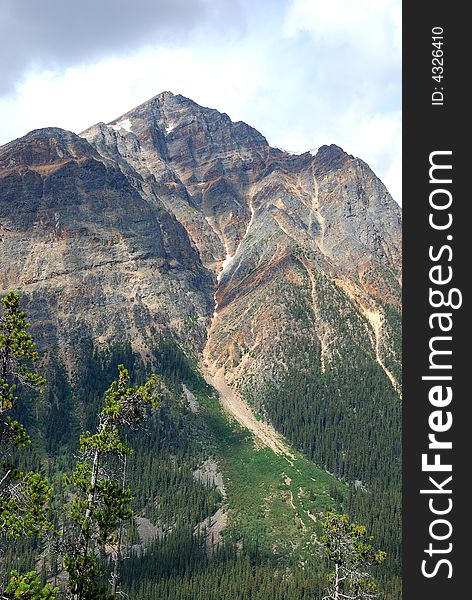 Mountains in the Canadian Rockies. Mountains in the Canadian Rockies