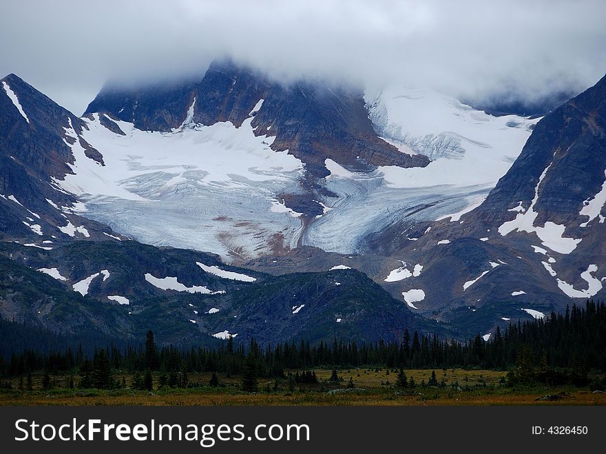 Snow Mountain in Rockies, photoed when hiking. Snow Mountain in Rockies, photoed when hiking