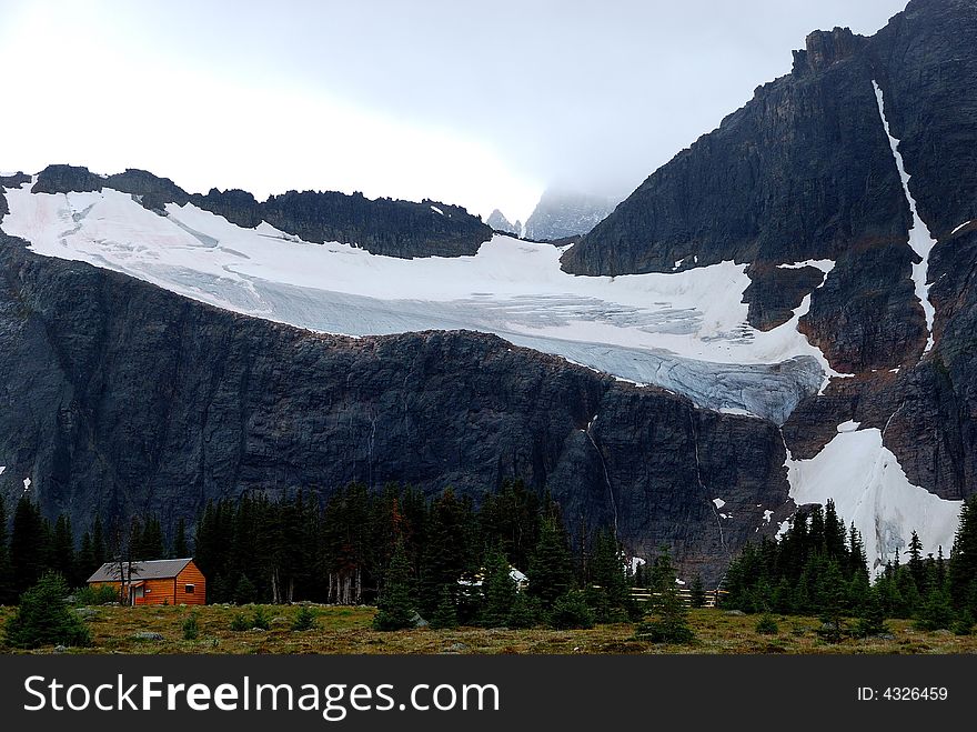 Snow Mountain in Rockies, photoed when hiking. Snow Mountain in Rockies, photoed when hiking