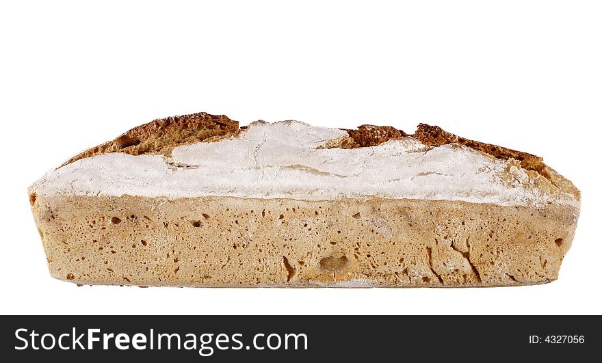 Fresh bread isolated on white