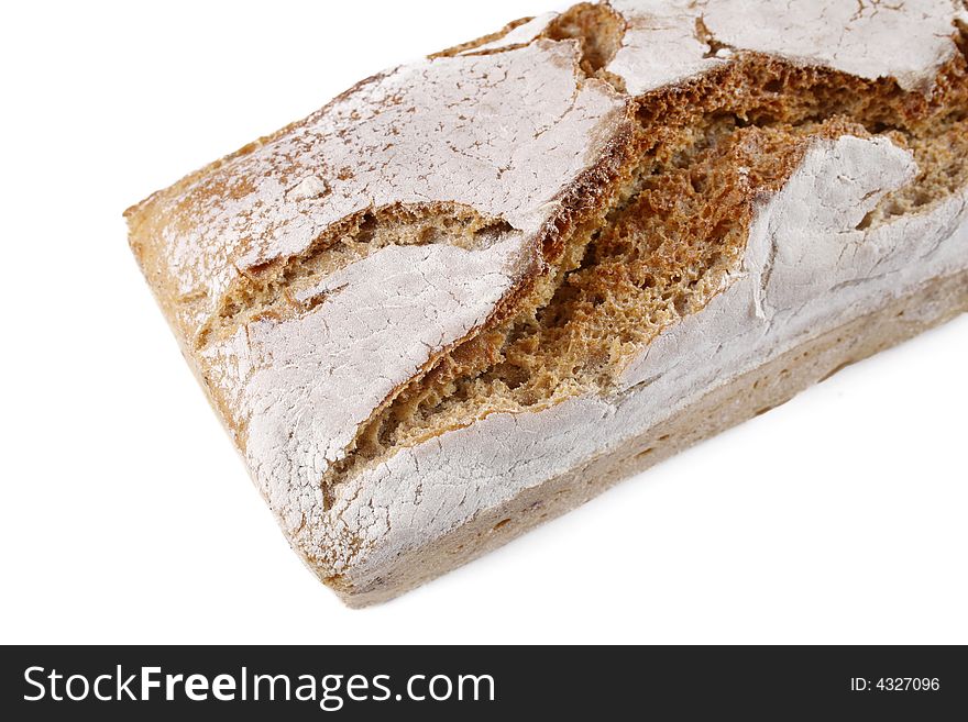 Fresh bread isolated on white