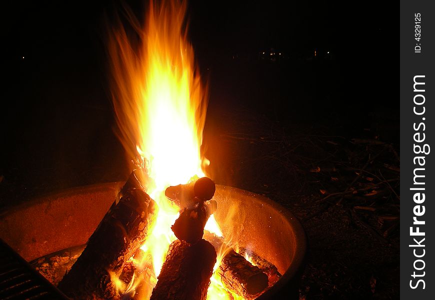Sparking Campfire