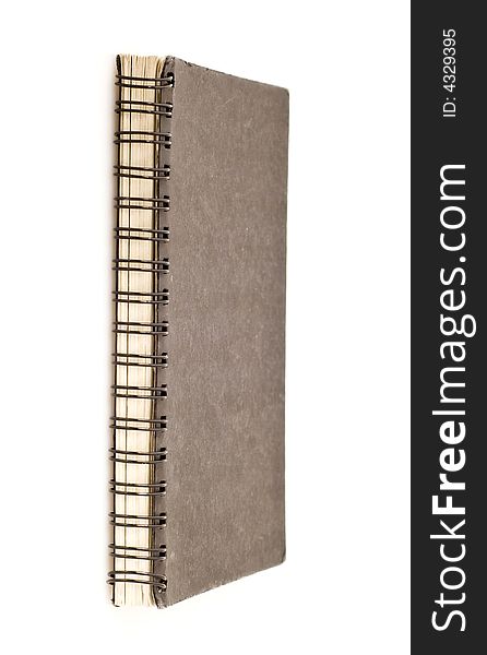 Retro notebook easy to isolate on white background. Retro notebook easy to isolate on white background