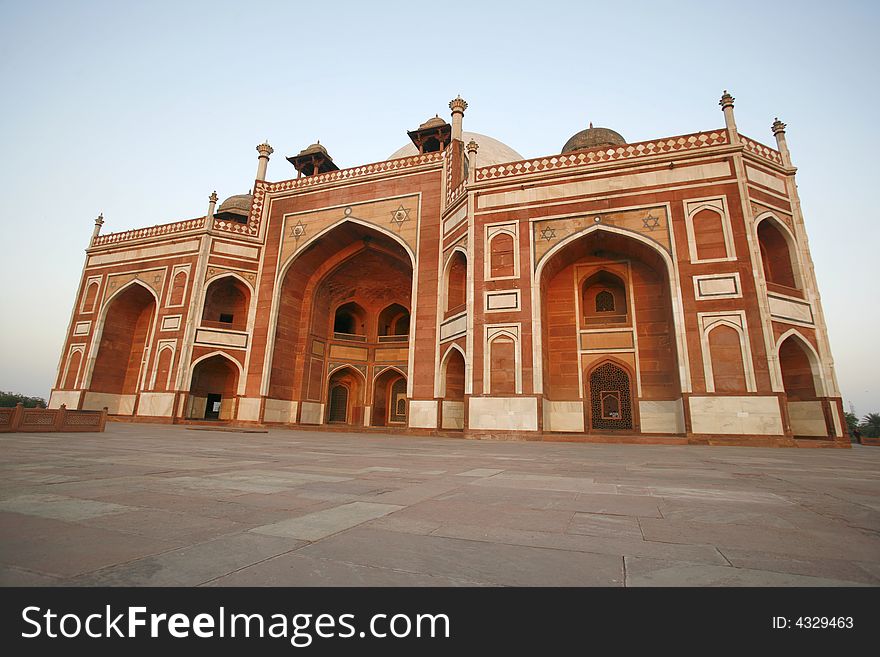 Entrance view of Humayun Tomb, Delhi, India