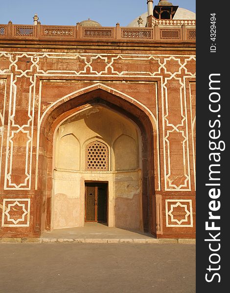 Arches at Humayun Tomb, Delhi, India