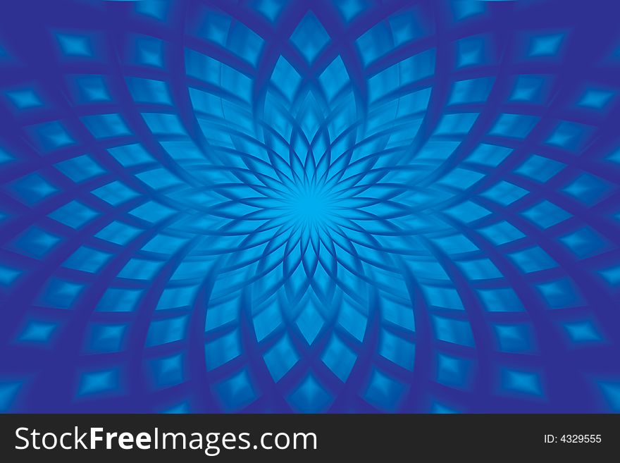 Abstract radiant shiny blue background. Abstract radiant shiny blue background