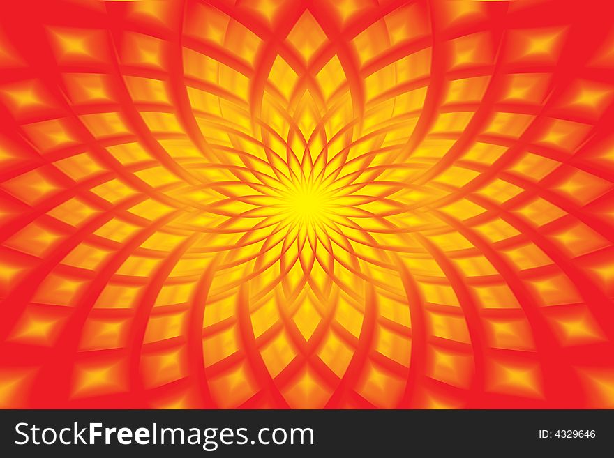 Abstract radiant shiny red background. Abstract radiant shiny red background