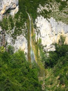Waterfall In Ain, France Royalty Free Stock Photos Waterfall In Ain, France Royalty Free Stock Photos