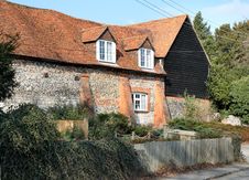 Traditional Brick And Flint English Rural House Royalty Free Stock Image Traditional Brick And Flint English Rural House Royalty Free Stock Image