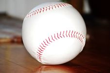 Free Baseball On Hardwood Stock Photography - 4338252