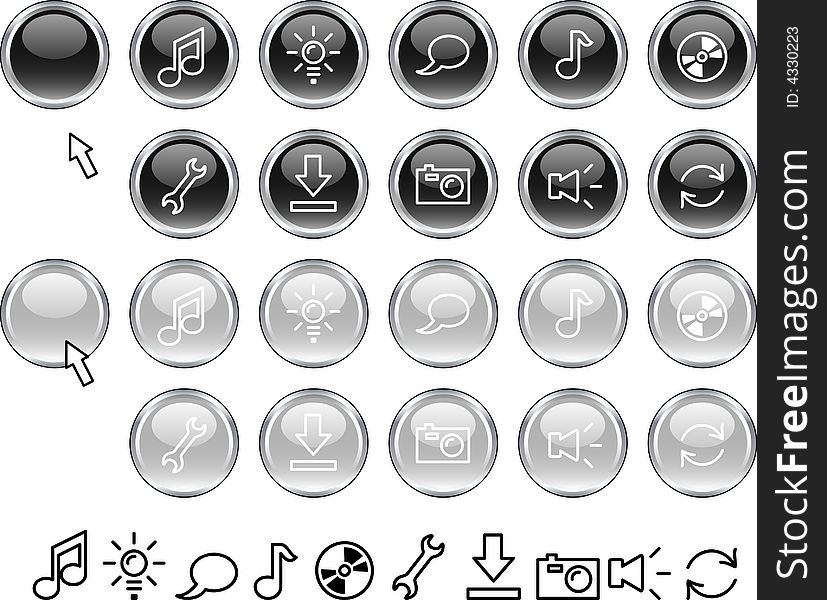 Set Of Web Icons.