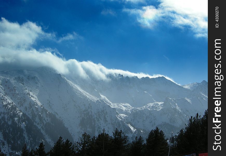 Mountain Peak on mountain Pirin, Bansko ski resort, Bulgaria. Mountain Peak on mountain Pirin, Bansko ski resort, Bulgaria