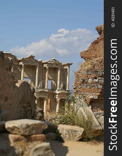 Ancient ruins in Ephesus, Turkey