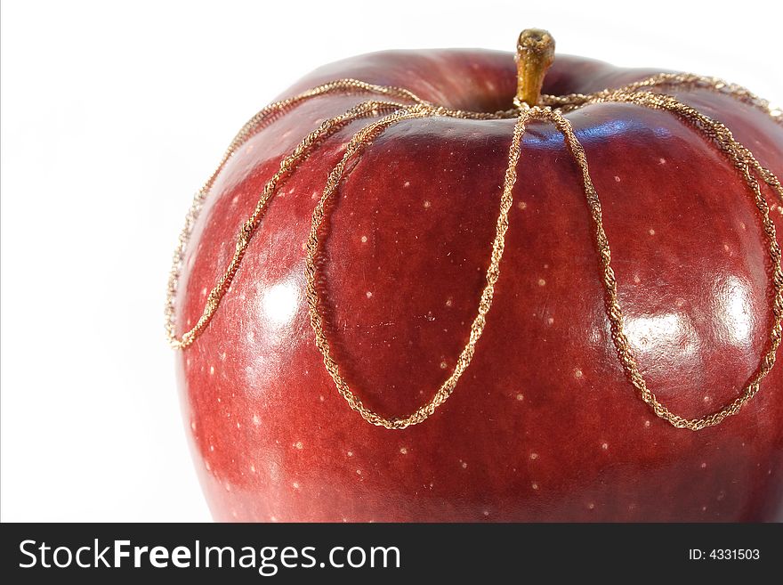 Apple with gold