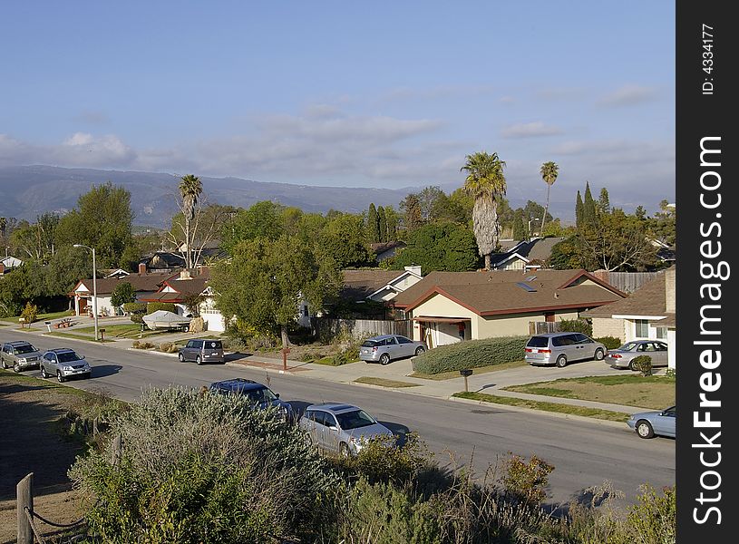 A local neighborhood on a lazy saturday afternoon.