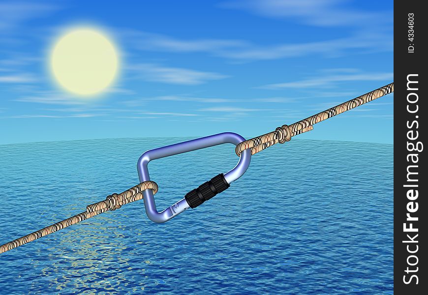 Reliable cord under the sea three dimensional model