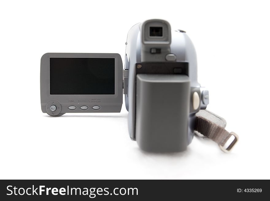 Digital video camera with lcd display