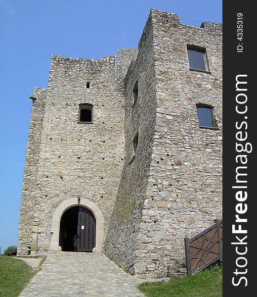 Strecno castle in the Slovakia. Strecno castle in the Slovakia