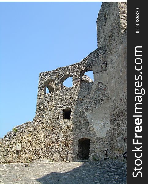 Strecno castle in the Slovakia. Strecno castle in the Slovakia
