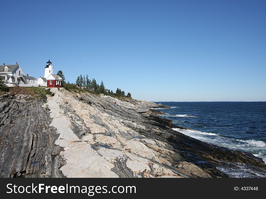 Pemaquid lighthouse on the Maine coast