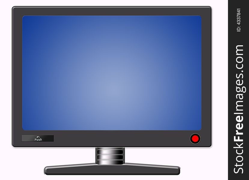 Big Blue Screen Computer or LCD 19 for computer device. Big Blue Screen Computer or LCD 19 for computer device