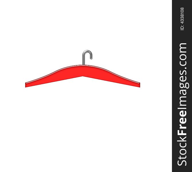 A red hanger for hanging your clothes