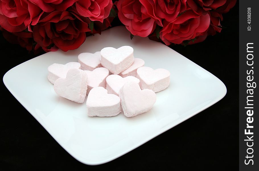 Pink Marshmallow Hearts