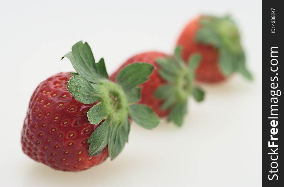 Fresh organic strawberry isolated whole antioxidant berry. Fresh organic strawberry isolated whole antioxidant berry