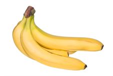 Bunch Of Bananas Isolated Royalty Free Stock Photos