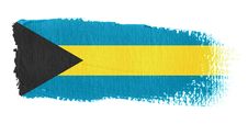 Brushstroke Flag Bahamas Royalty Free Stock Photo Brushstroke Flag Bahamas Royalty Free Stock Photo