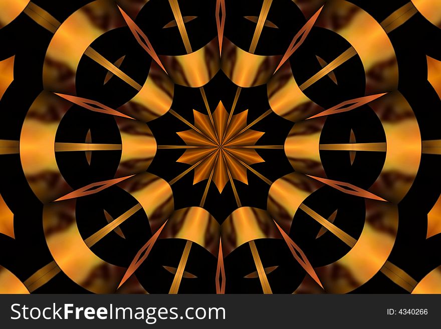 Abstract pattern on the black background. Abstract pattern on the black background