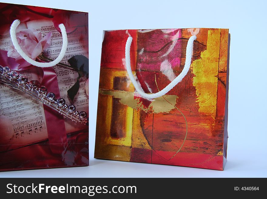 Shopping bags with white background. Shopping bags with white background.