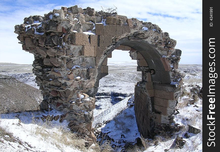 Armenian ruined city ani Kars, in turkey