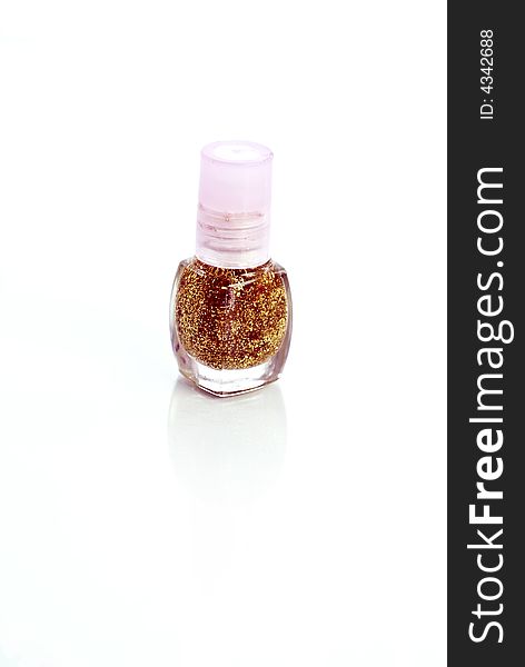 Nail paint on isolated background