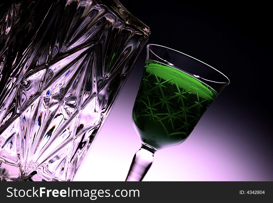 The Green Fairy in glass