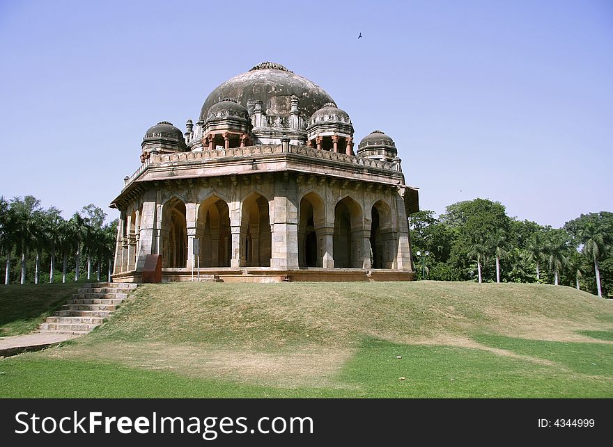 Mughal architecture at lodhi gardens, delhi, india