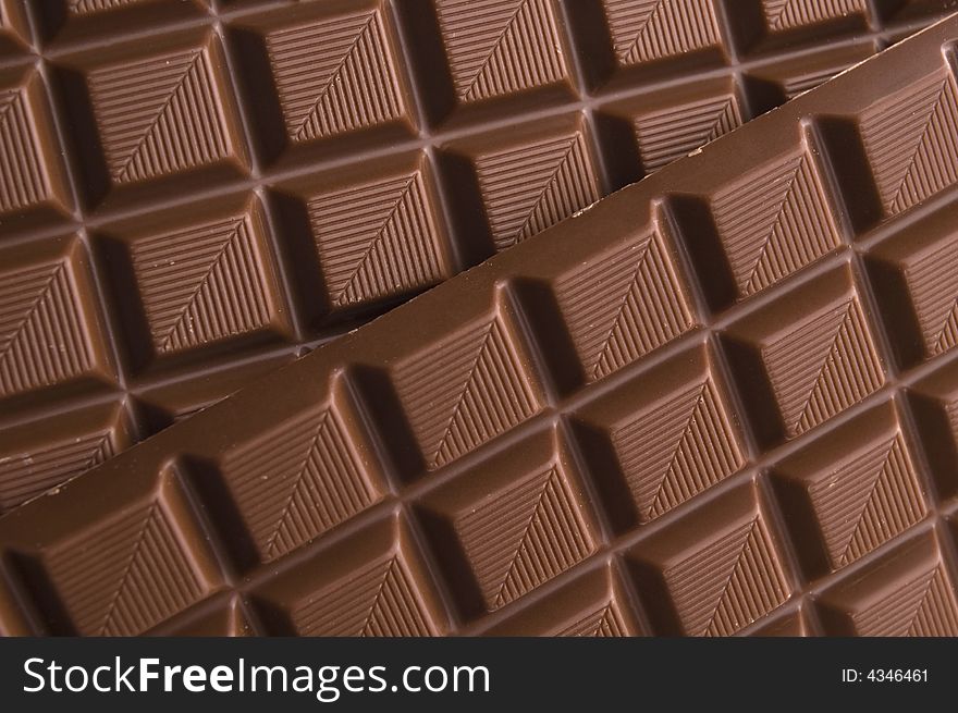 Chocolate abstract background. sweet dessert