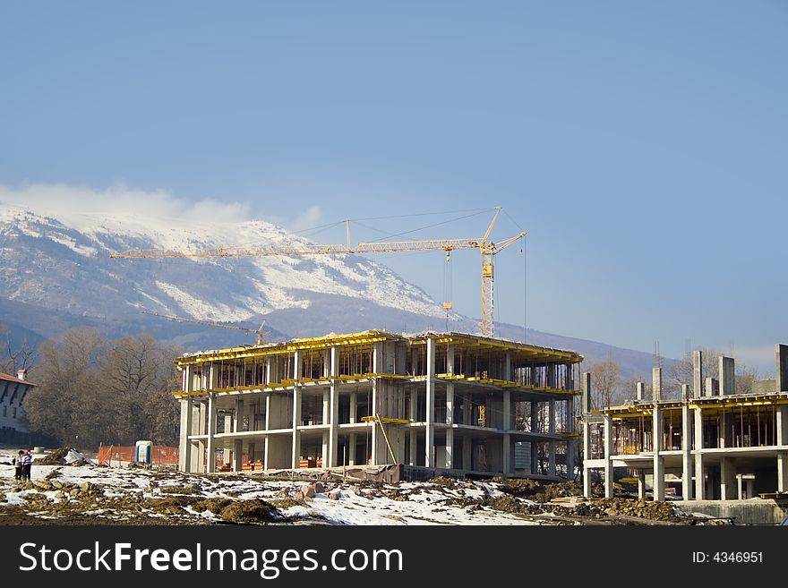 Building in progress - construction site