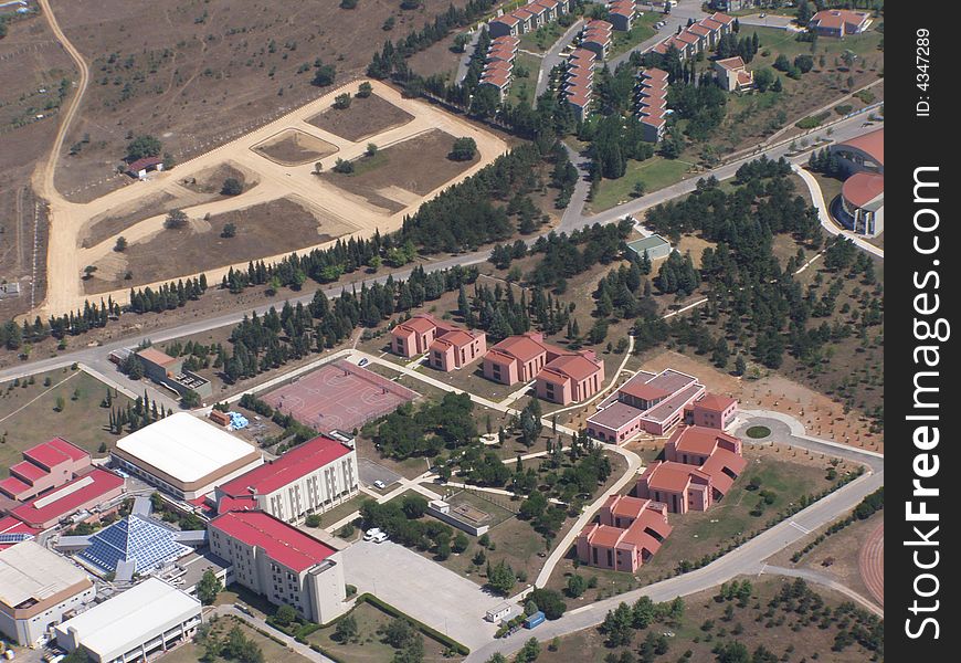 This new village take place in Turkey. from head look like how to draw. a picture is shoot from helicopter in last summer.