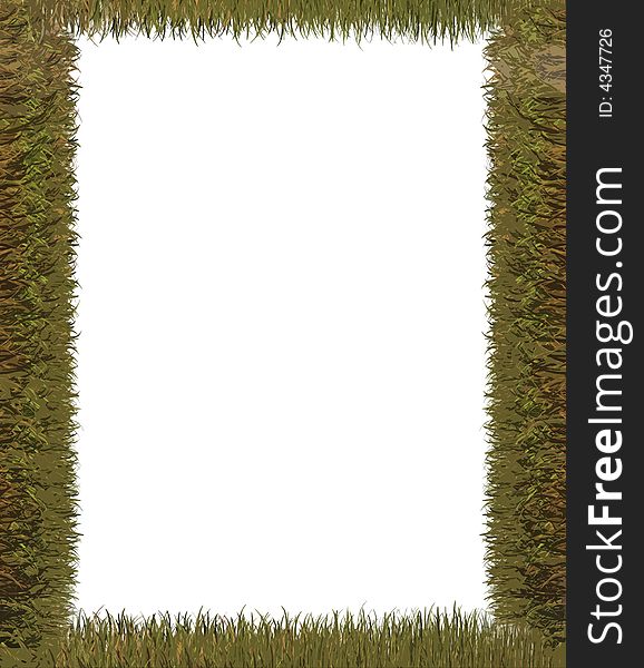 Frame Grass. Nature Background