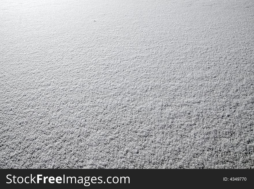 Texture of fresh snow surface