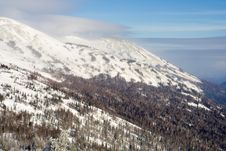 Alpine Slope Covered With Snow Stock Images Alpine Slope Covered With Snow Stock Images