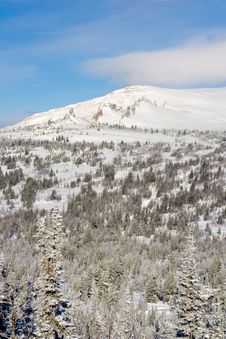 Alpine Slope Covered With Snow Stock Photo Alpine Slope Covered With Snow Stock Photo