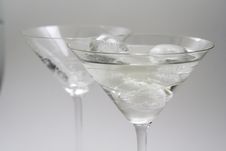 Martini Glasses Stock Photo