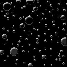 Water Bubbles Black Background Royalty Free Stock Photography