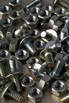 Bolts And Nuts Royalty Free Stock Photography Bolts And Nuts Royalty Free Stock Photography