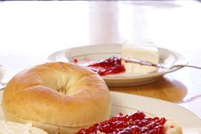 Breakfast Bagel Stock Photography Breakfast Bagel Stock Photography